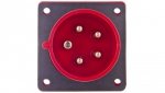 Wtyczka tablicowa 16A 5P 400V czerwona IP44 615-6f7