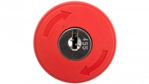 Napęd przycisku bezpieczeństwa czerwony do blokowania kluczykiem 455 bez podświetlenia LPCB6844