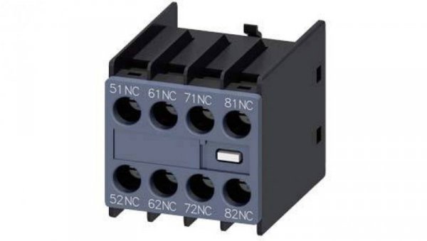 Blok styków pomocnioczych 4NC montowany z przodu do styczników 3RH2140 i 3RH2440 wlk.S00 3RH2911-1GA04