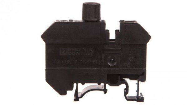 Złączka bezpiecznikowa 16mm2 czarna 10A G 5x20 UK10-DREHSI 5x20 3005109