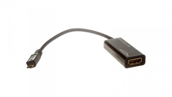 Adapter MHL (M) - HDMI (F) + micro USB (F) 15cm (smartfon do TV HD + zasilanie smartfona)