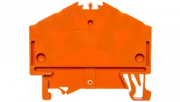 Złączka szynowa 4-przewodowa 2,5mm2 pomarańczowa 280-946