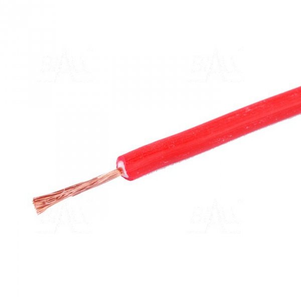 Przewód silikonowy Li2G-0,5mm2 10A R czerwony
