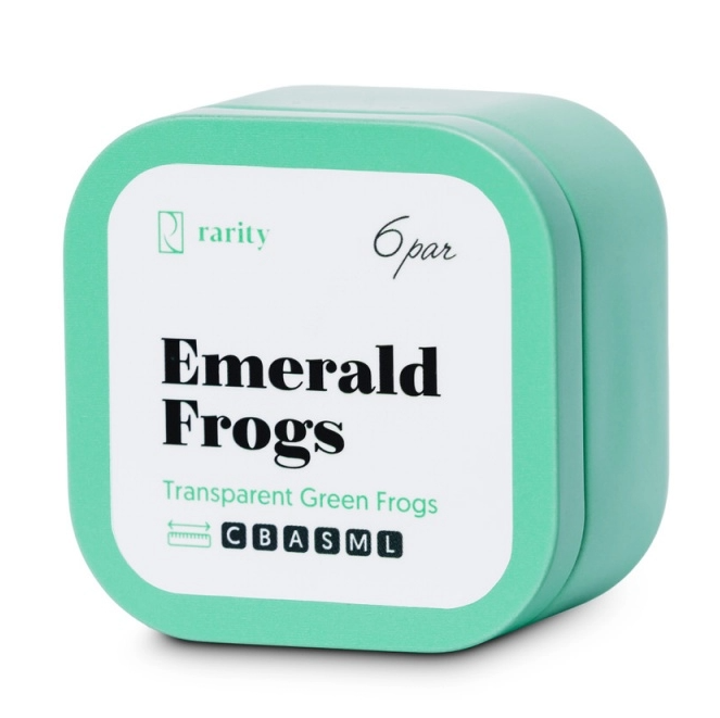 Wałki Silikonowe Rarity Emerald Frogs 6 par RARITY