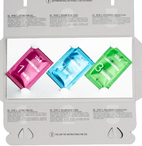 ZOLA Color Lab zestaw saszetek 3 x 1ml