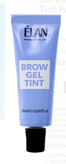 (20 ml) Neutral Brown Brow Gel Tint Farba do brwi ELAN