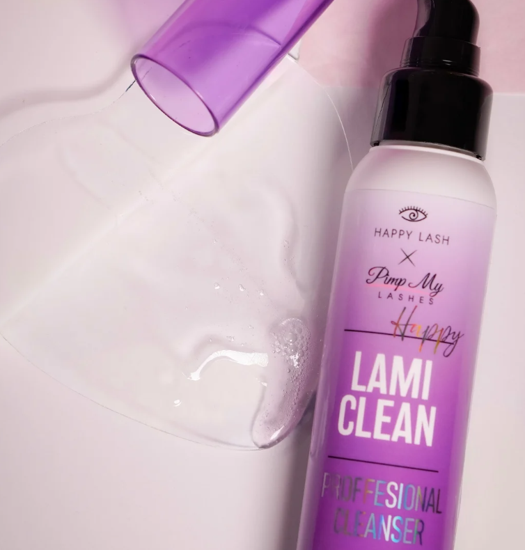 Profesjonalny Preparat po laminacji rzęs i brwi Happy Lami Clean 100ml Pimp My Lashes x HAPPY LASH