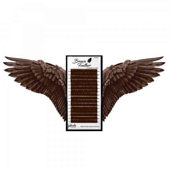 JOLASH Rzęsy Brown Feather 0.07 C i D MIX