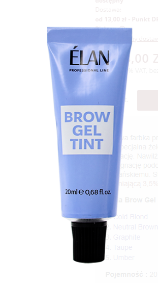 (20ml) Brow Gel Tint Cold Blond farba do brwi ELAN