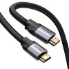 Kabel HDMI 2.0 Baseus Enjoyment Series, 4K, 3D, 1m (szary)