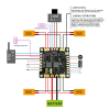 Płytka dystrybucji zasilania z OSD i BEC 12V/3A 5V/3A do FPV