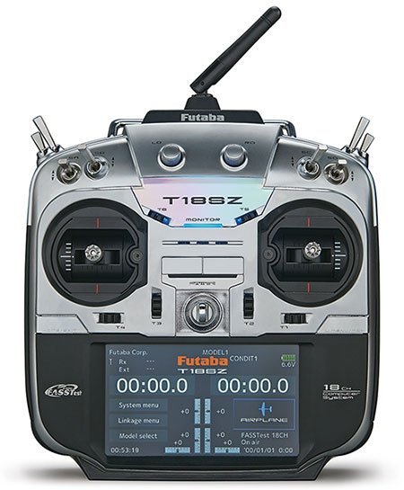 Futaba T18SZ 2.4GHz LiFe aku Mode 2, R7014SB - Lotnicze