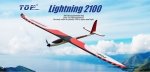 Motoszybowiec Lightning 2100mm ARF dwie konfiguracje 2100 mm lub 1500 mm w komplecie