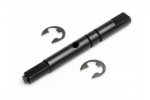 Drive gear shaft+E-clips - 03015