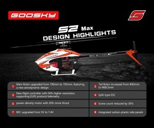 Helikopter RC Goosky S2 MAX RTF