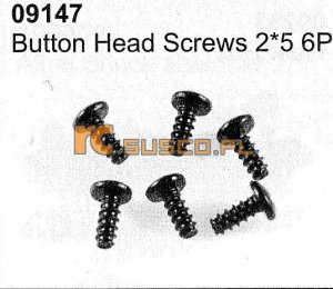 Button head screws 2*5 6P