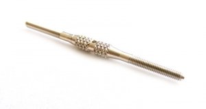 Radełkowana aluminiowa śruba rzymska M2,5 x 40mm, 2 szt