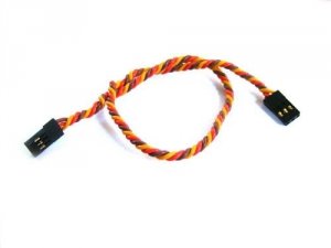 Przedłużacz serwa JR 30cm 22AWG skręcony - męski