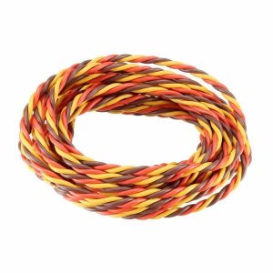 Przewód serwa trójżyłowy skręcony JR 22AWG/0,33mm2 (1m)
