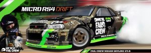 Micro RS4 Drift Fail Crew Nissan Skyline R34 GT-R