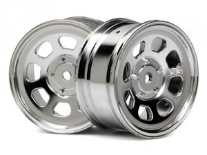 STOCK CAR WHEEL 26MM CHROME (1MM OFFSET)