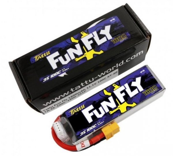 Akumulator LI-PO Tattu Funfly 1800mAh 11,1V 100C 3S1P XT60