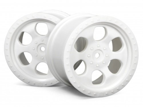 6 SPOKE WHEEL WHITE (83X56MM/2PCS)