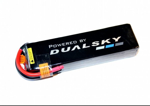 Akumulator Li-Po Dualsky 6400mAh HED 45C/5C 11.1V Voltage Meter