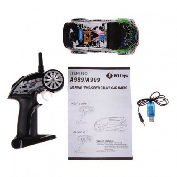 Samochód RC WLToys A989 1:24 2WD 2.4GHz- Czerwony