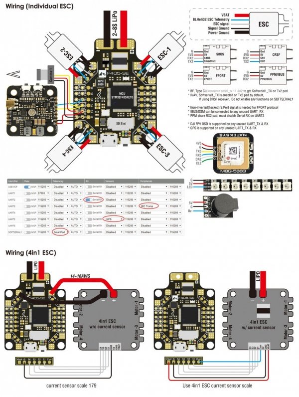 KONTROLER do dronów wyścigowych  MATEK F405-SE AIO OSD PDB