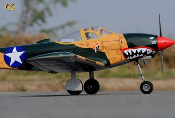 Samolot P-39 Airacobra (klasa .46 EP-GP)(wersja Summer Camo) ARF - VQ-Models 1580mm rozpietości