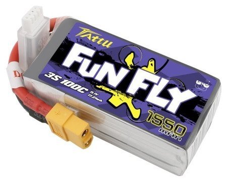 Akumulator LI-PO Tattu Funfly 1550mAh 14,8V 100C 4S1P XT60