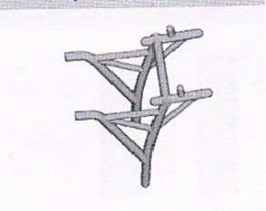 Rear body cage support frame