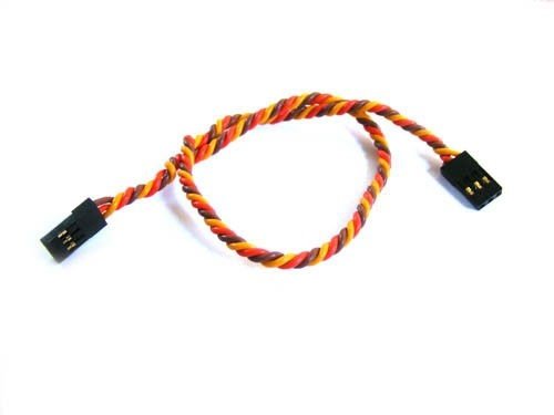 Przedłużacz serwa JR 30cm 22AWG skręcony - męski