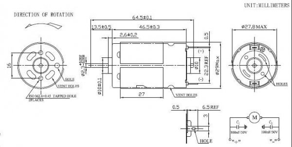 Silnik SWIFT 480 7.2V
