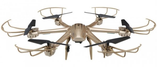 MJX X601H Hexacopter RTF (Kamera FPV 480p, 2.4GHz, żyroskop, barometr) - Złoty
