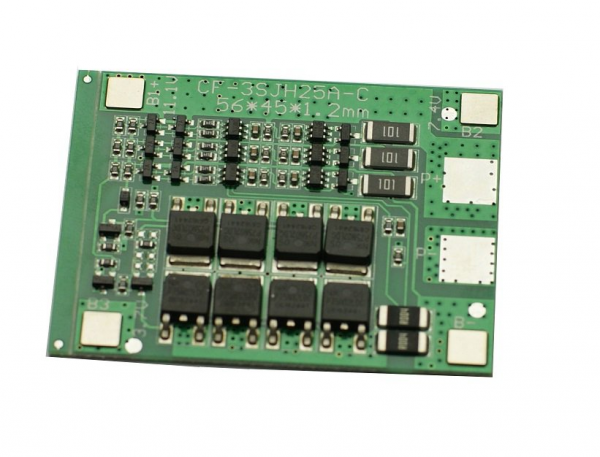 Moduł BMS PCM PCB ładowania Li-ion 3S - 12V - 25A - do ogniw 18650