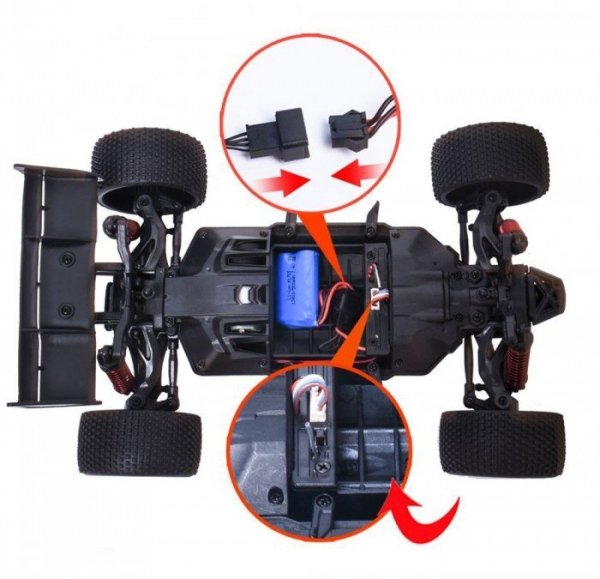 XLH: Off-road Competition Buggy 2WD 1:12 2.4GHz RTR - Czerwony 
