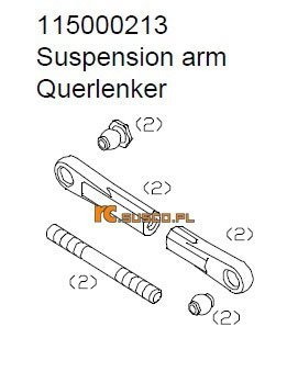 Suspension arm - Ansmann Virus