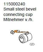 Steel bevel connecting cup - Ansmann Virus