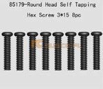 Button Head Hex. Tapping Screws 3*15 8P