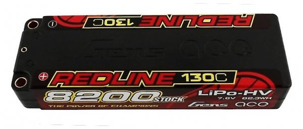 Akumulator LiPo Gens Ace 8200mAh 7.6V HV 130C &quot;Redline&quot; Gens Ace