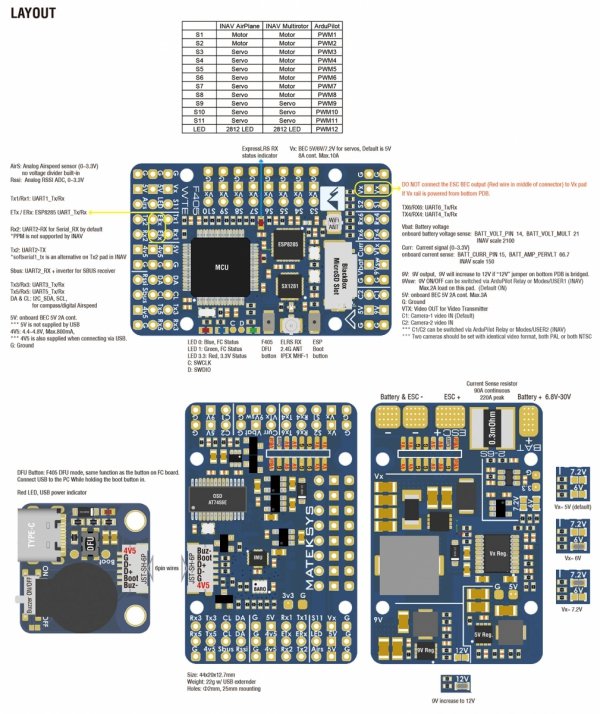 MATEK F405-WTE Flight Controller w ELRS or Wifi 