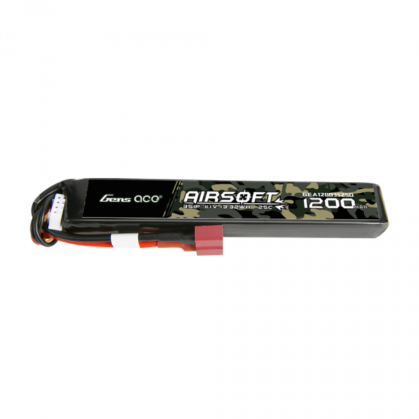Akumulator ASG Gens ace 25C 1200mAh 3S1P 11.1V Airsoft Gun Lipo Battery with T Plug