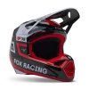 FOX KASK OFF-ROAD JUNIOR V1 RACE SPEC FLUORESC RED