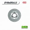 NG490 TARCZA HAMULCOWA KAWASAKI KSF 250 '96-'01, KEF 300 '01-'02 (169x50x3,5)