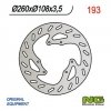 NG193 TARCZA HAMULCOWA DERBI 50/125, GAS GAS 125-450 (260x108x3,5)
