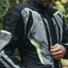 OZONE KURTKA TEKSTYLNA TOUR III BLACK/FLUO YELLOW