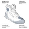 REBELHORN BUTY MOTOCYKLOWE VANDAL II BLACK