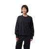 FOX BLUZA LADY WORDMARK OVERSIZED FLEECE CREW BLAC